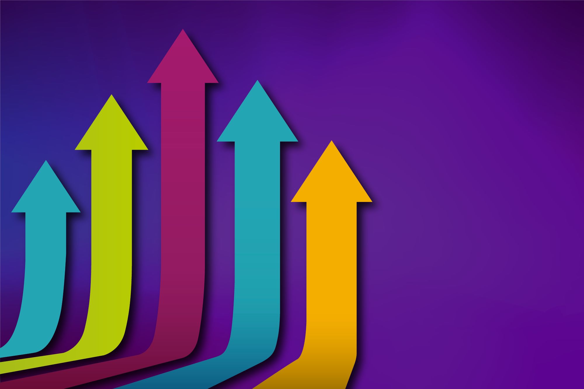 star your journey open events with multi colour arrows