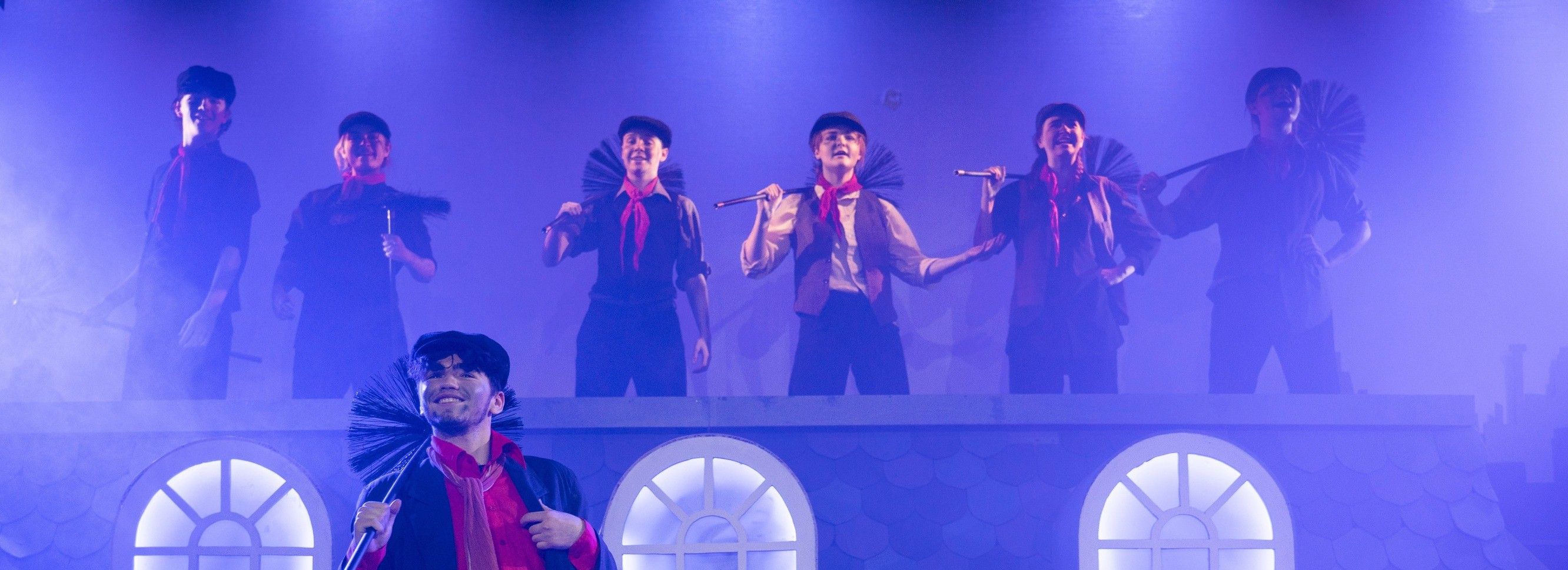 group of students acting