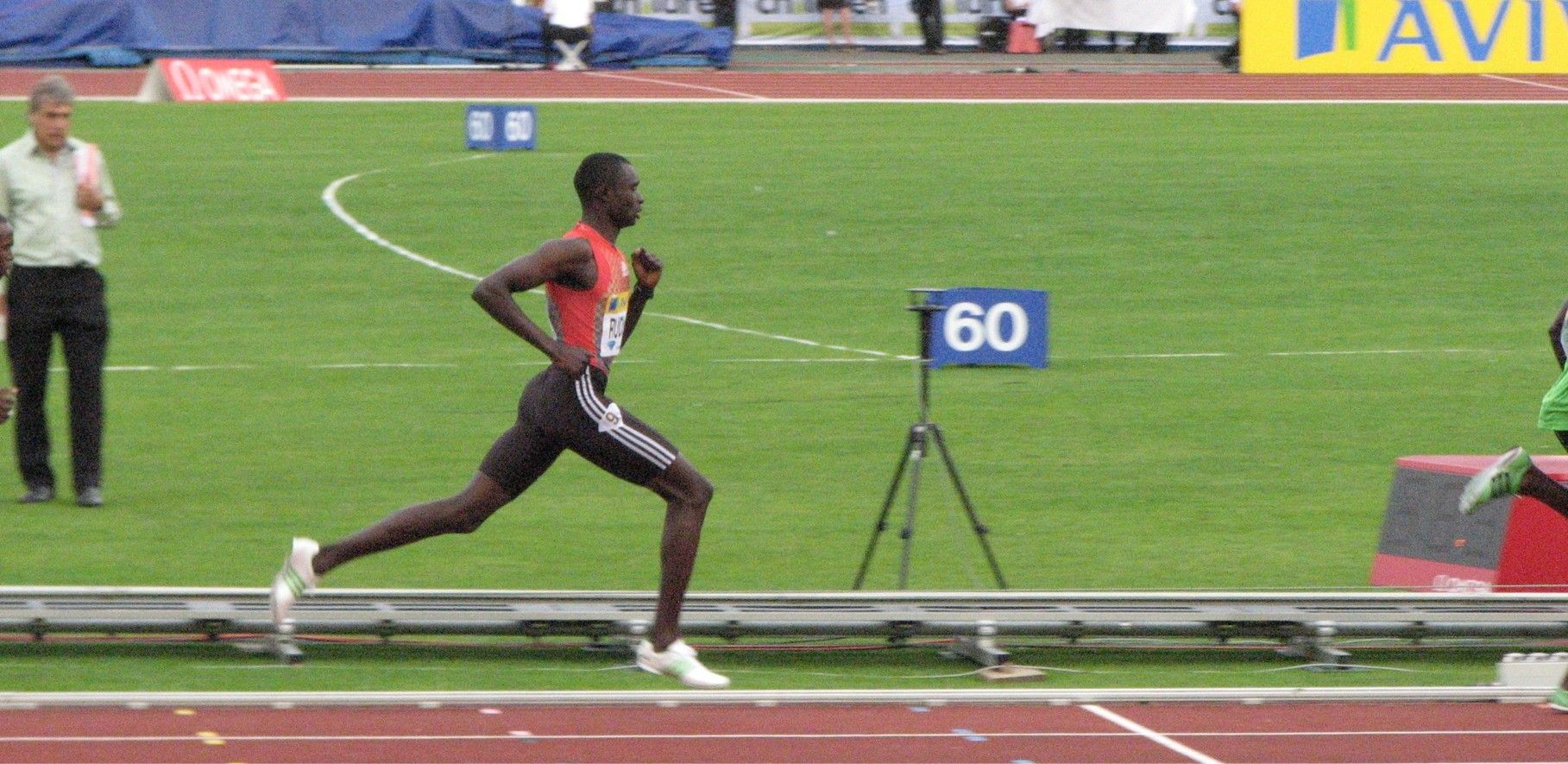 Athlete on track