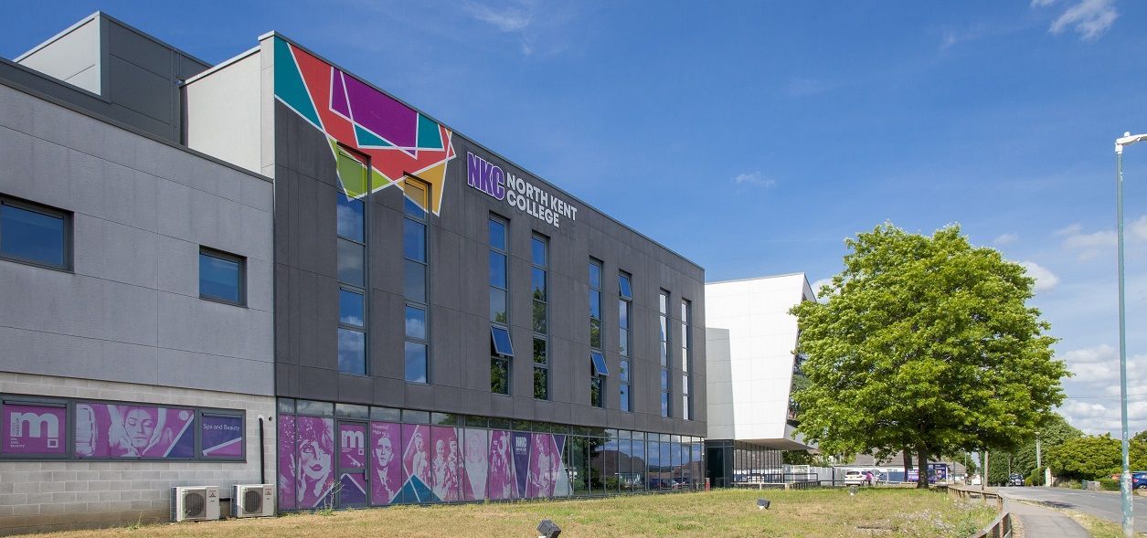 Exterior of North Kent College building