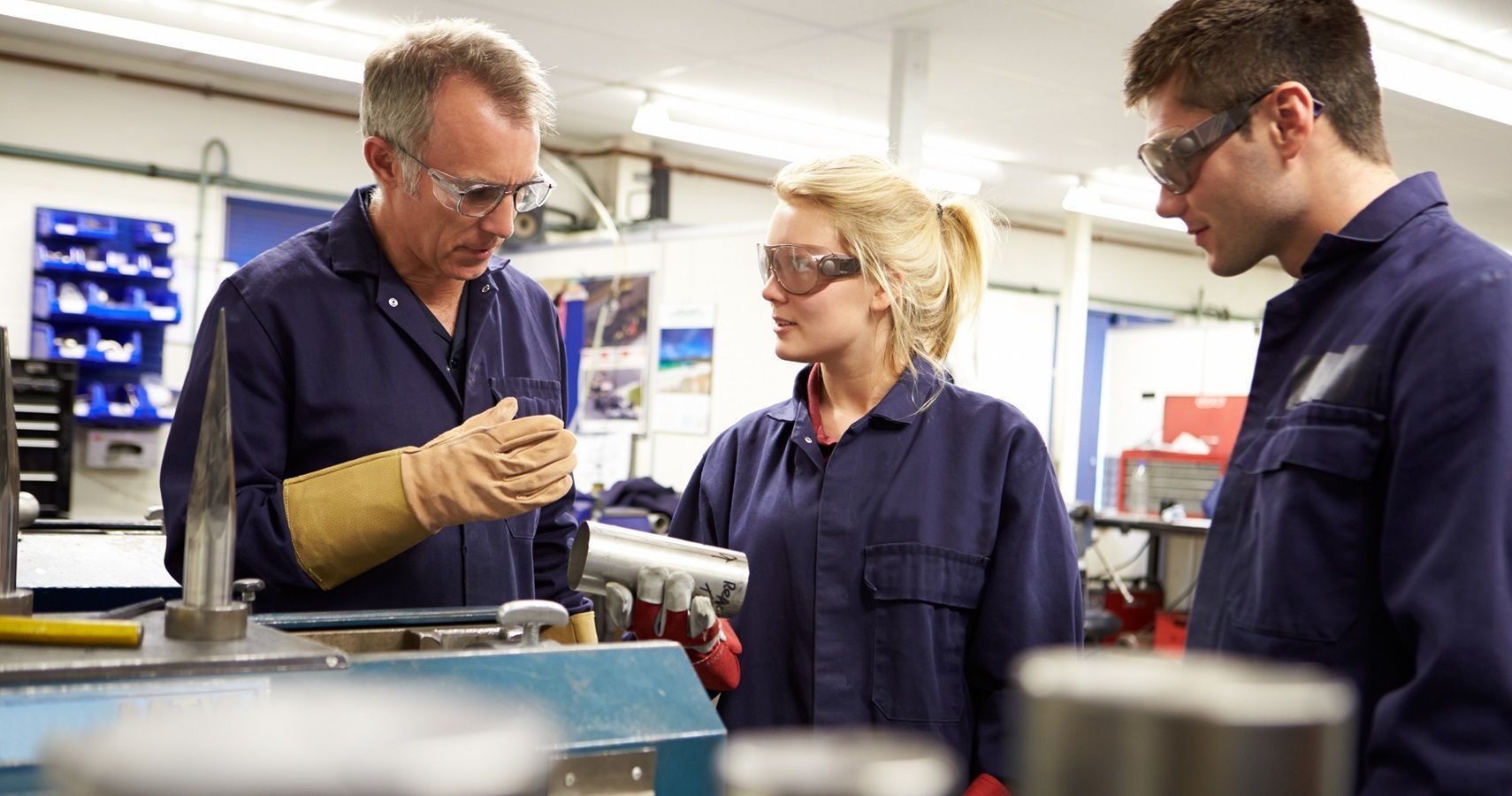 STEM teacher with students
