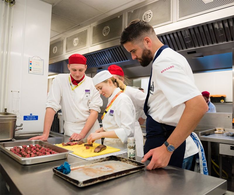 NKC Catering Students Preparing Food