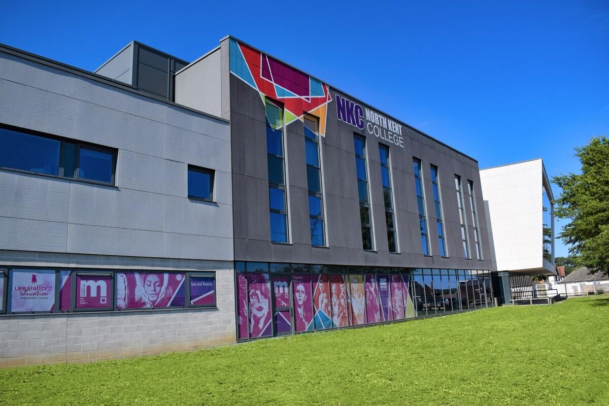 Front of Dartford Campus B block