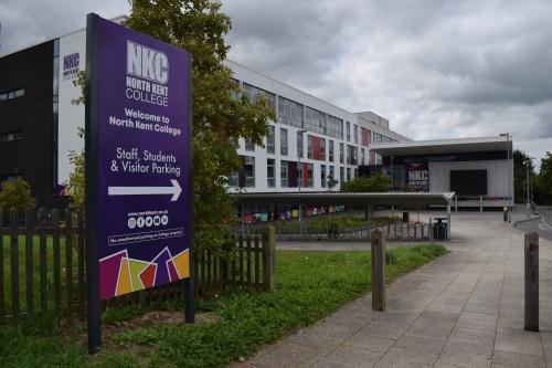 Welcome sign outside the front of Tonbridge Campus