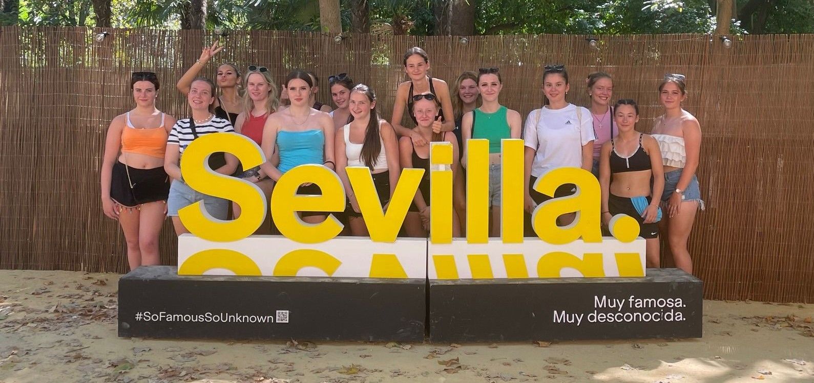 North Kent College Sports Coaching and Performance students arrive in Seville crop