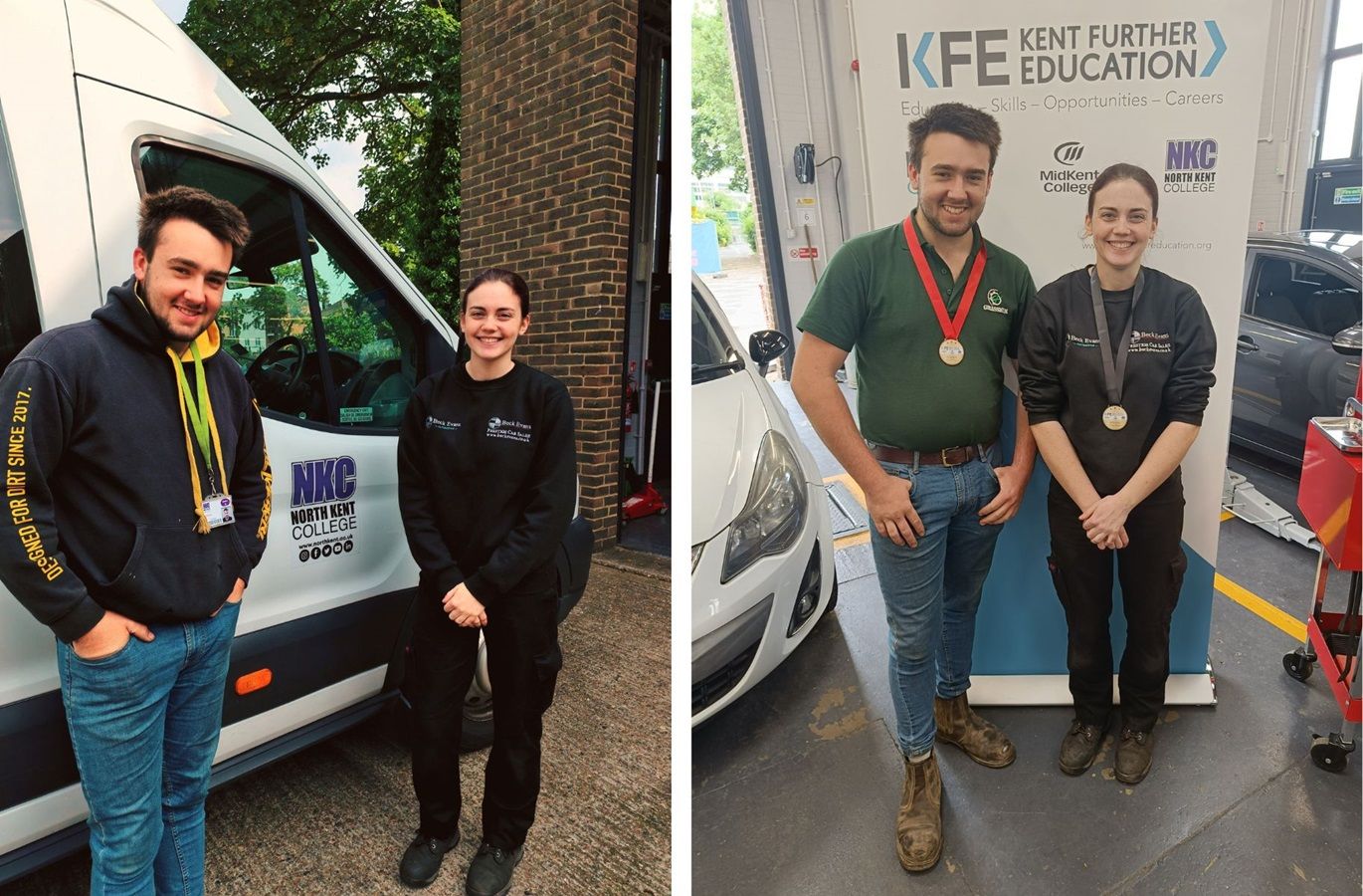 Brooke Gavin and Toby Skinner at KFE Competition