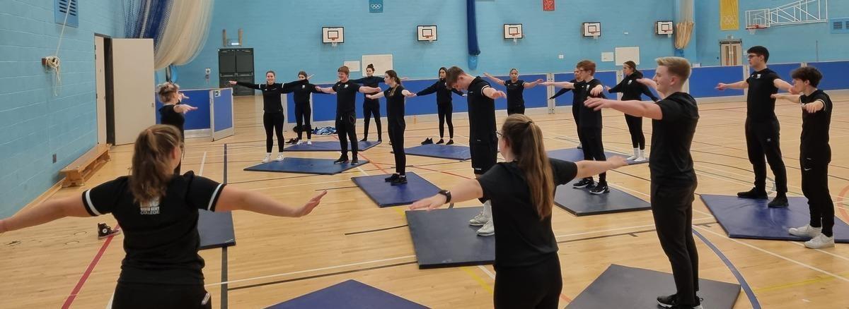 Students in gym